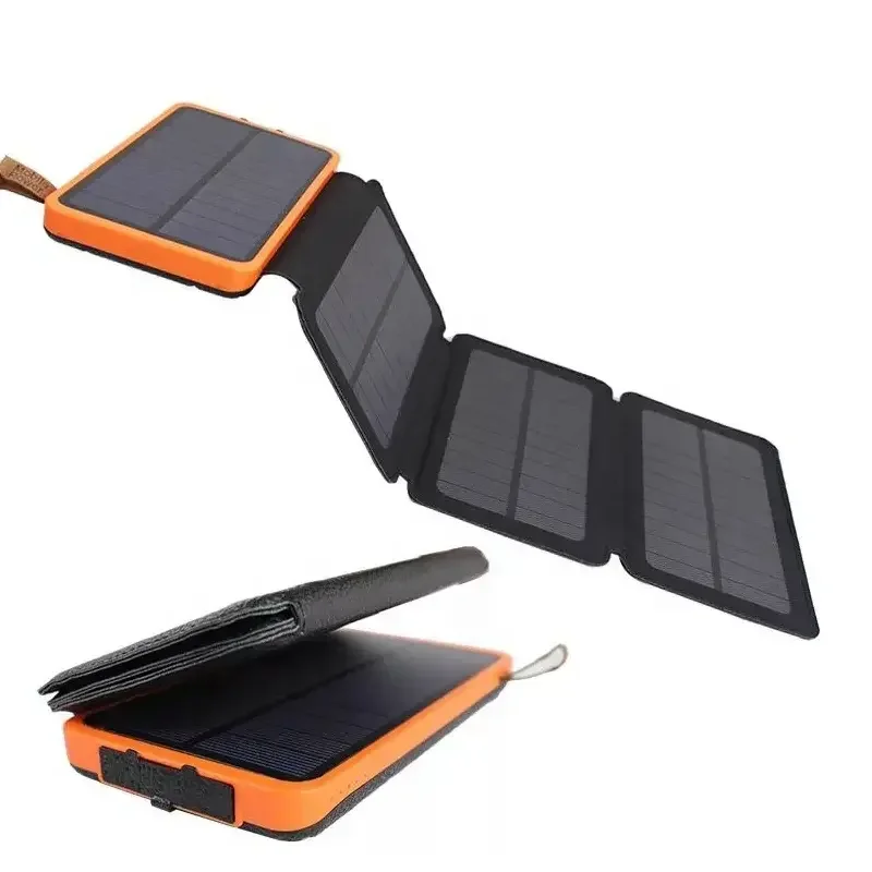 Mini OKOELEC Portable Foldable Solar Panel Charger Dual USB Mobile Phone Solar Power Bank 25000mah