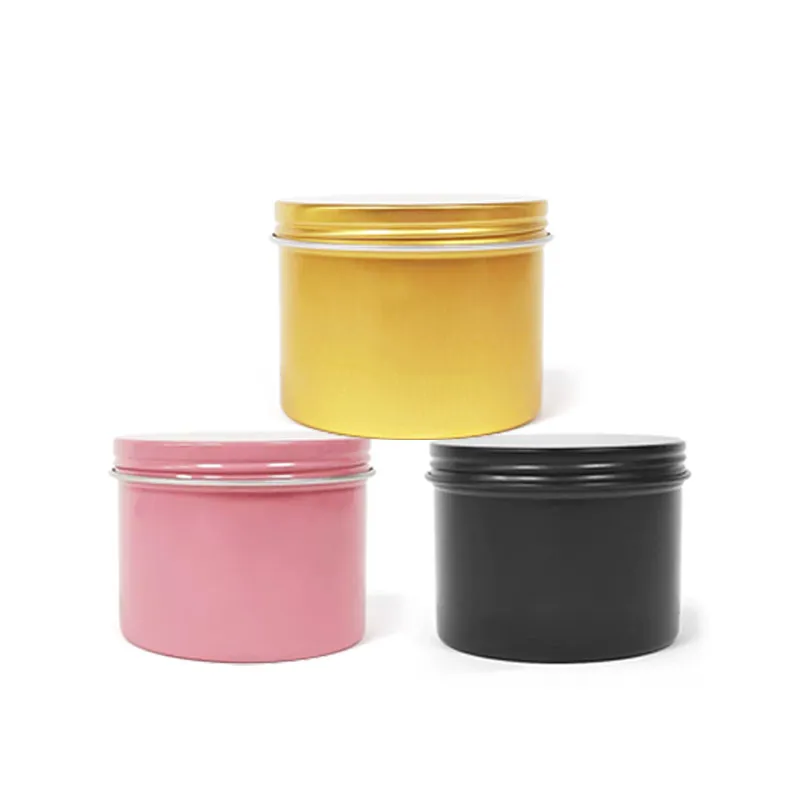8 oz matte black and white rose gold candle tins with lids jars 4oz 8oz containers gold aluminum jars blank aluminum cans