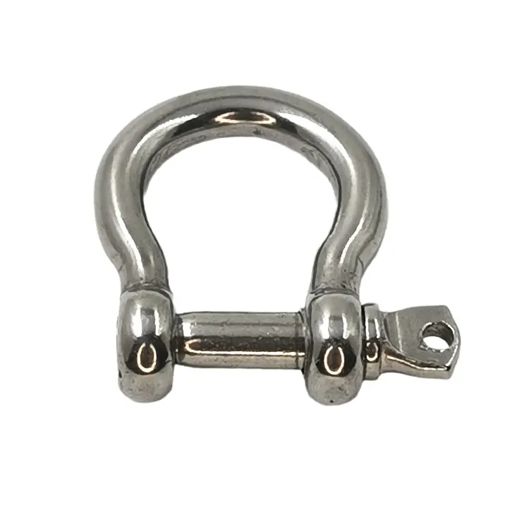 Factory Direct Sale Shackle 304/316 stainless steel bow  shackle wire rope lock chain