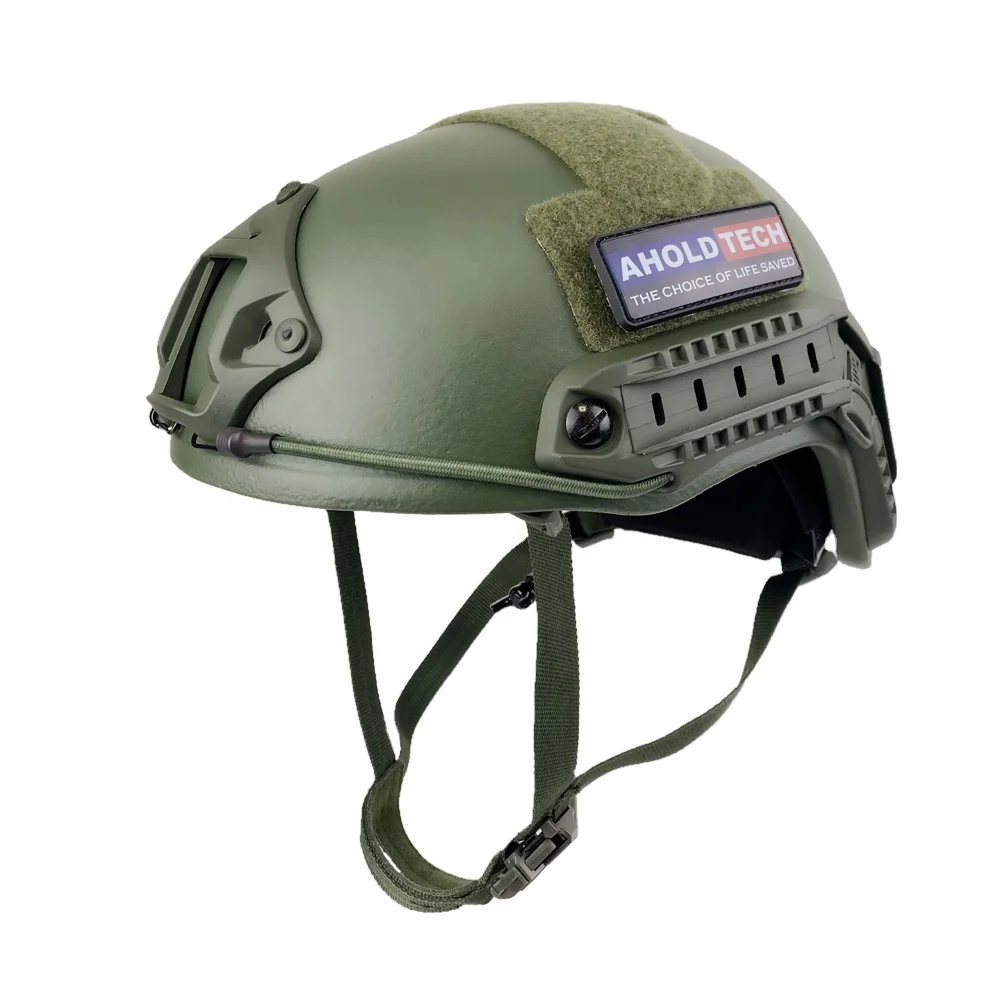 AHOLDTECH F-S01 Lightweight PE ARAMID ISO NIJ IIIA 3A FAST High Cut Ballistic Bulletproof Helmet For Army Military Combat Police