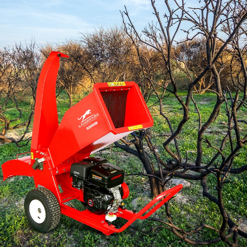 Factory Best Selling Wholesale Branch Chipper Equipment Gas Wood Chipping Machine Branch Shredder