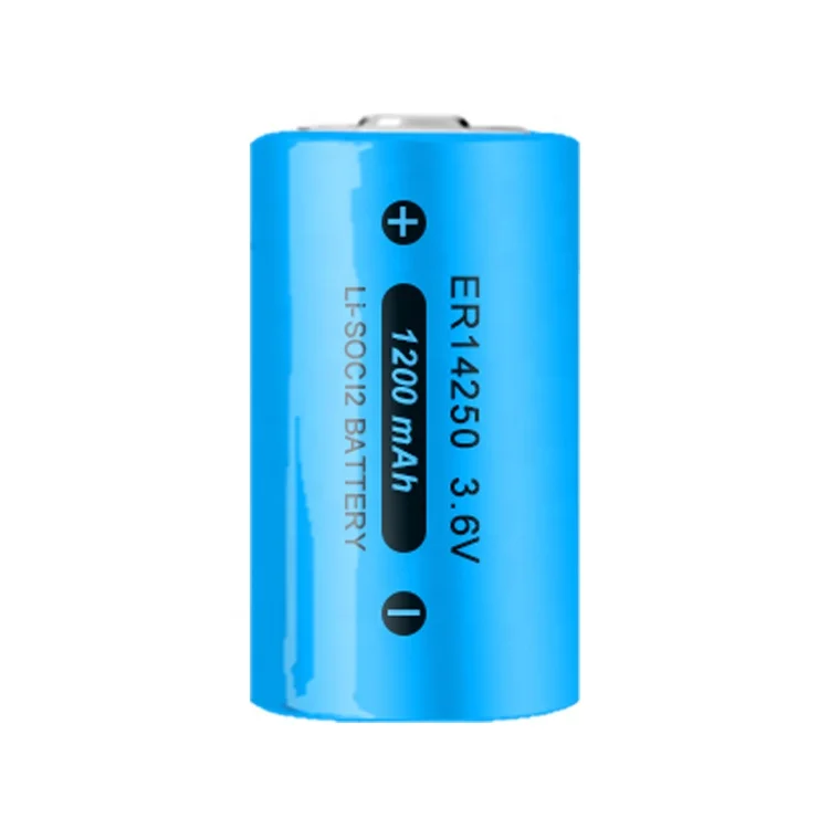 Заводская поставка 1200mah lisocl2 3,6 v литиевая Первичная батарея 1/2aa er14250