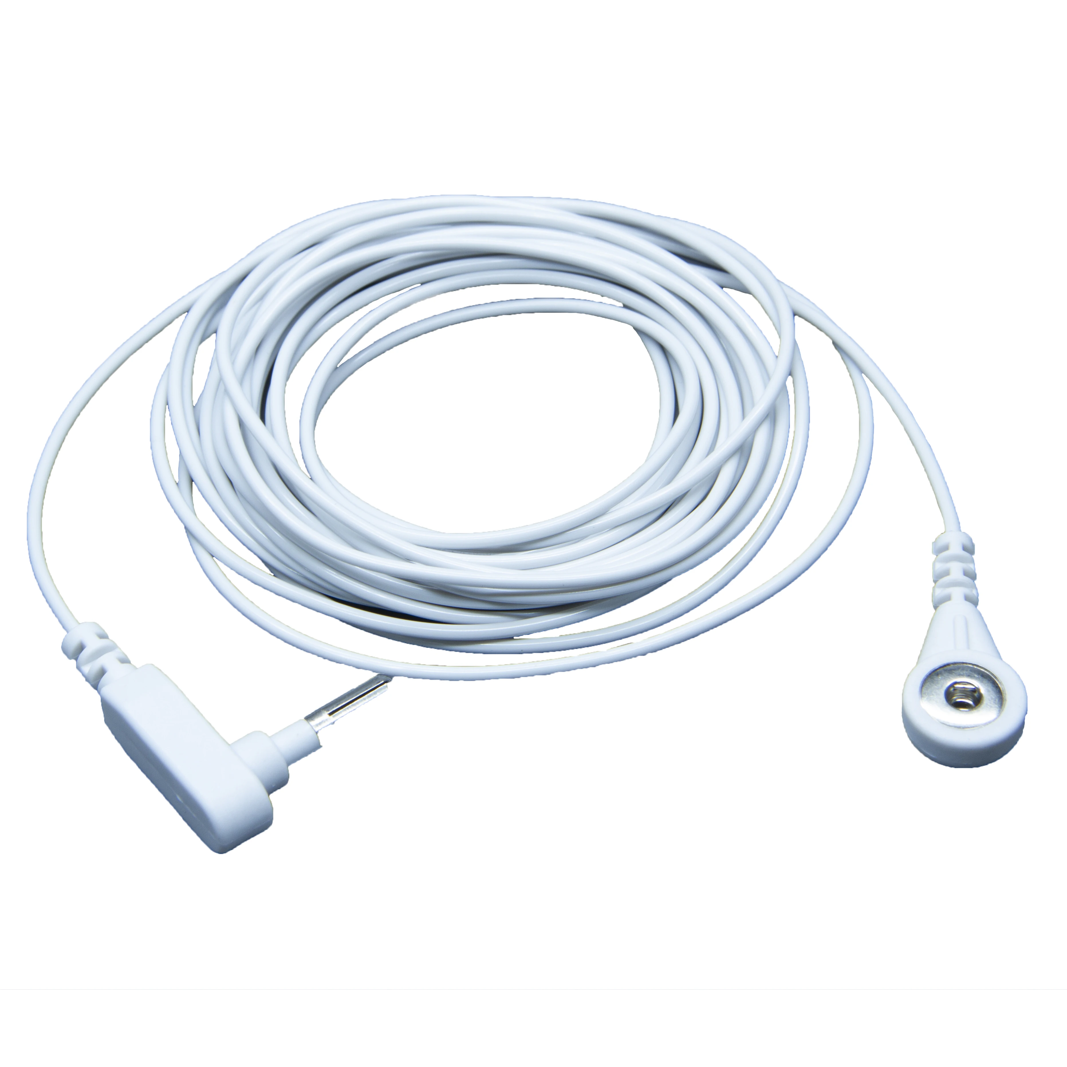 Best Conductive PU Esd grounding cord with UK  plug portable connect with earthing cord for silver bed sheet