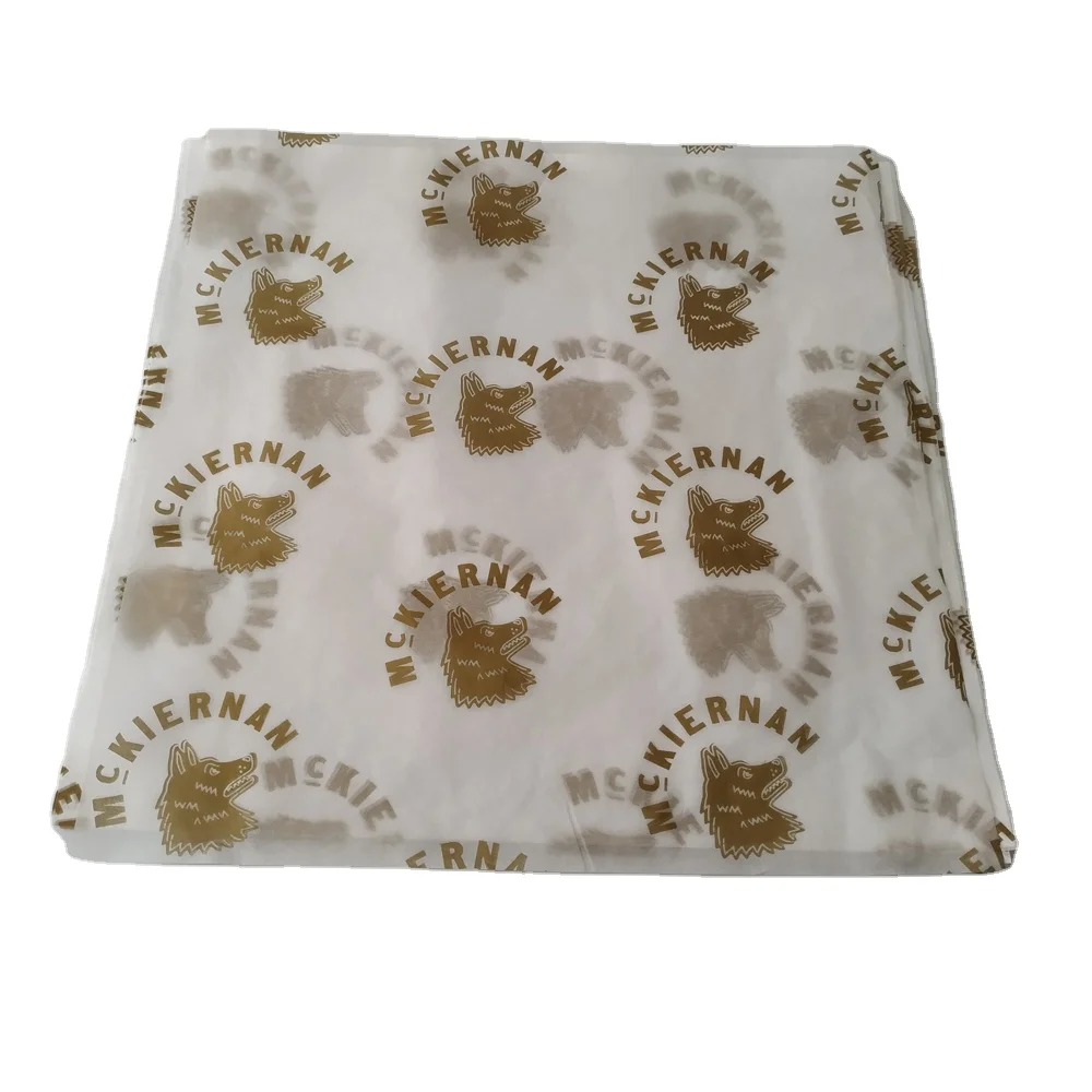 Бумага из вощеной бумаги с принтом под заказ, оберточная бумага для гамбургеров Макдональда