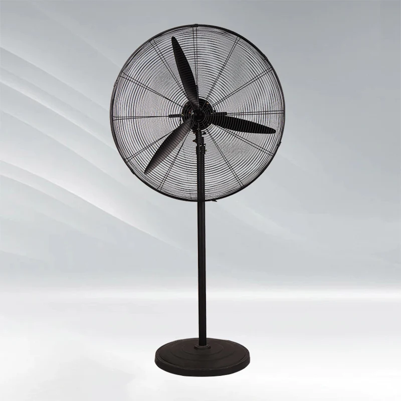 26 Inch 200W 3 Pcs Aluminum Blades Metal Cross Base Metal Stand Fan for Workshop