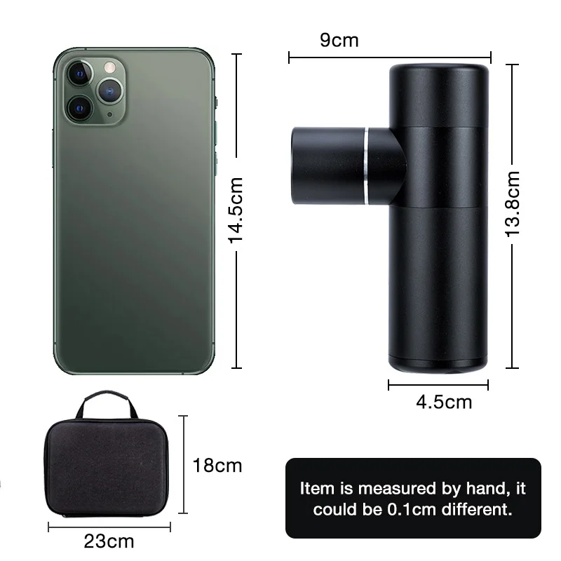Gym Travel Quiet Electric Cordless Portable Girl Fasical Gun Aluminium Mini Massage Gun