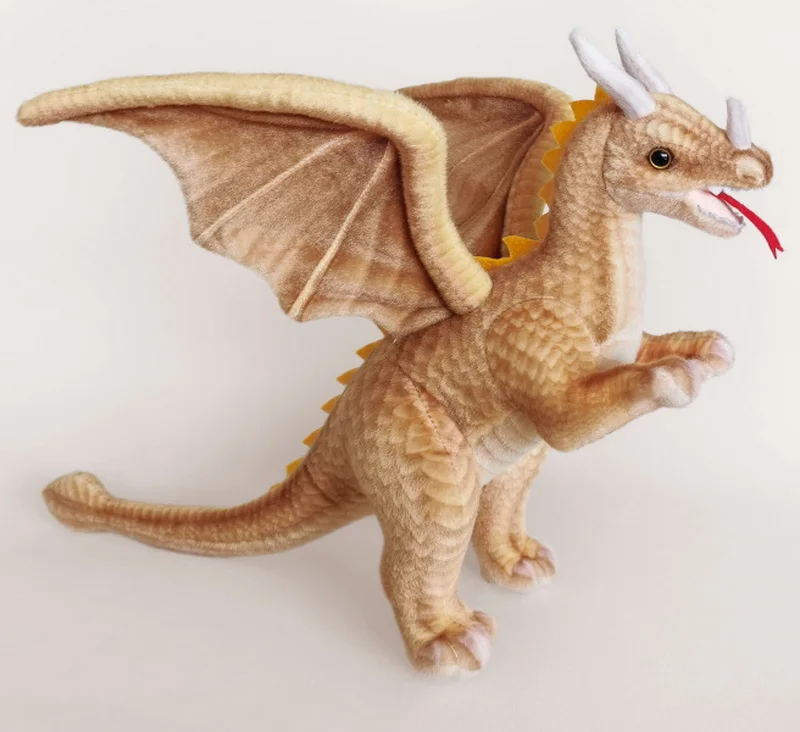 hot selling simulation flying dragon plush toy lifelike plush winged dragon stuffed animal toy