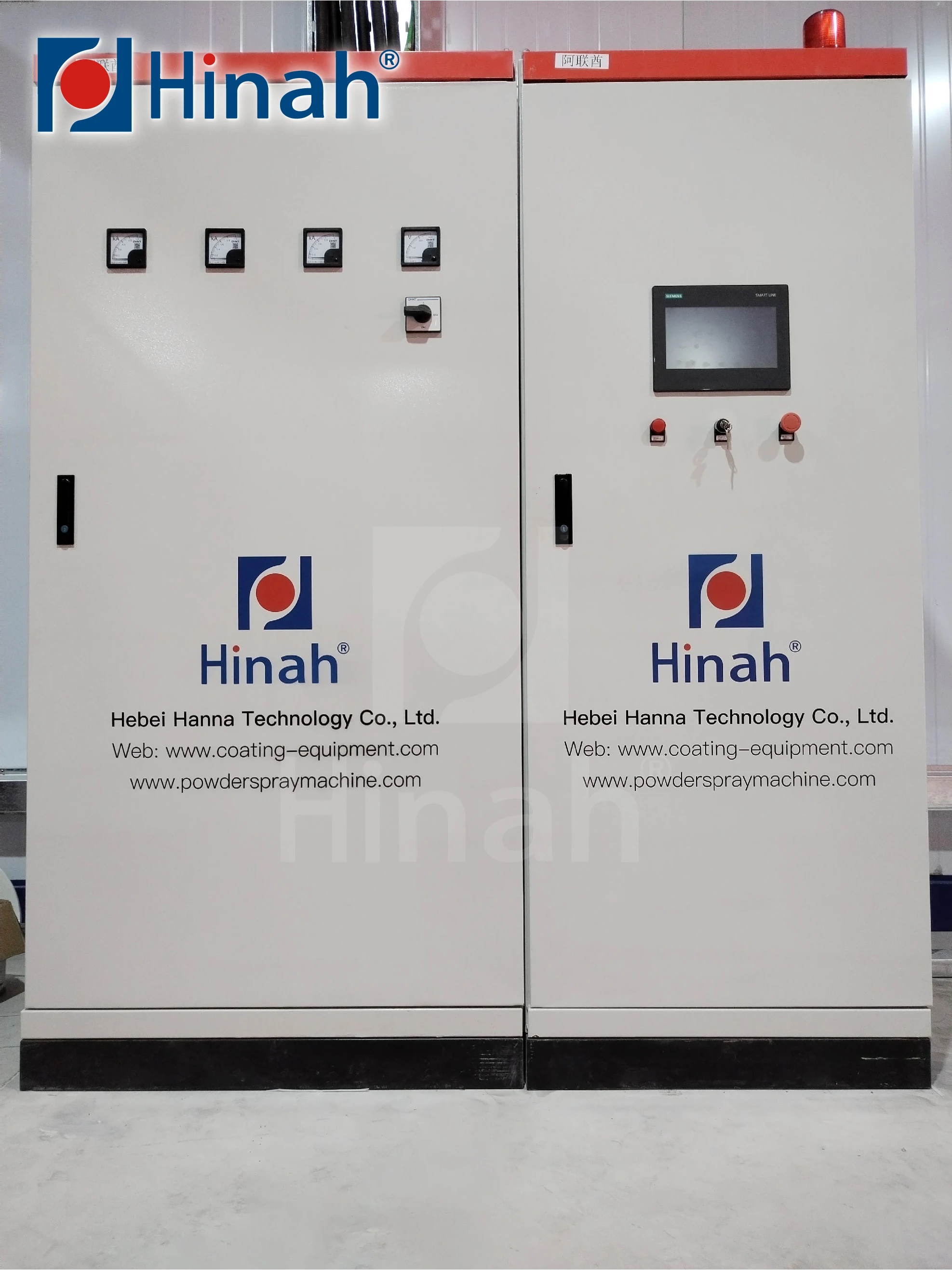 Automatic cabinet aluminum profiles electrostatic powder coating system with spraying pretreatment