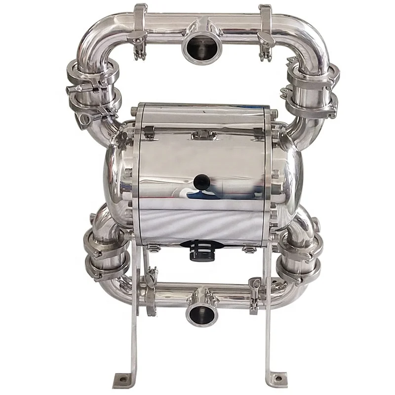 Food Grade Stainless Steel Hygienic Sanitary Air Operated Pneumatic Diaphragm Pump