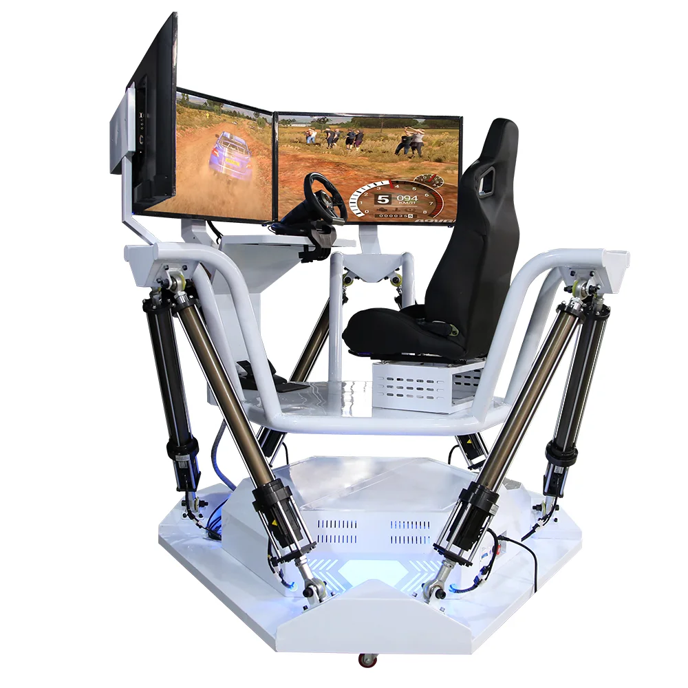 Beisirui Popular 3 Screens 6 dof Driving Racing Car Simulator Game Machine f1 Simulator