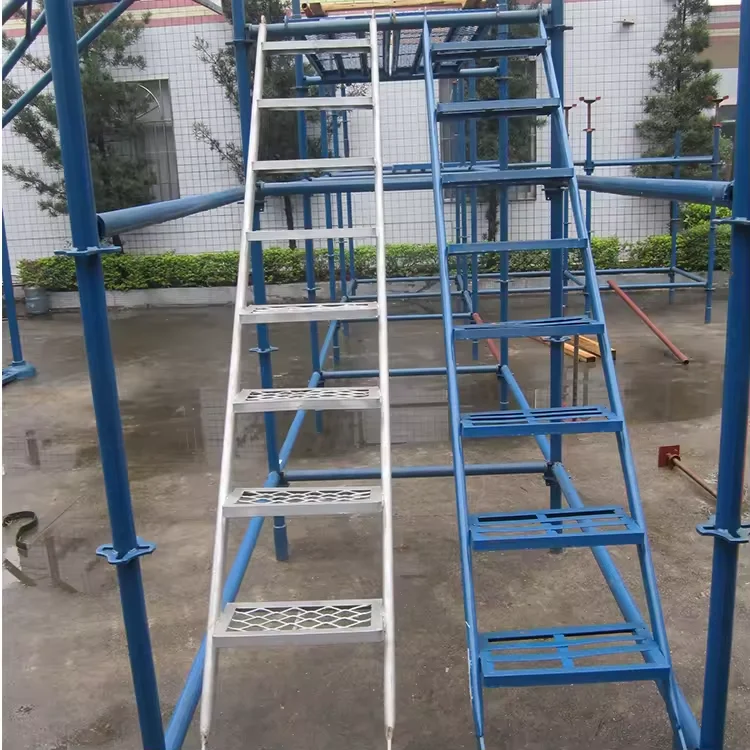 Scaffolding System Steel Stair Case Galvanized Scaffolding Ladder Beam Steel Step Ladder with Hook