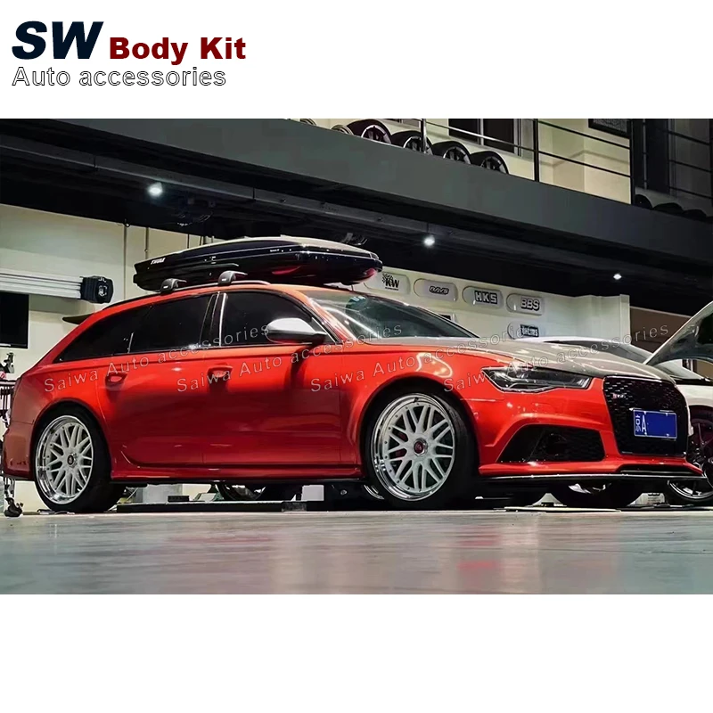 Кованый прозрачный колпак из углеродного волокна для Audi A6 S6 RS6 2012-2018 комплект модернизации двигателя крышка клапана капота