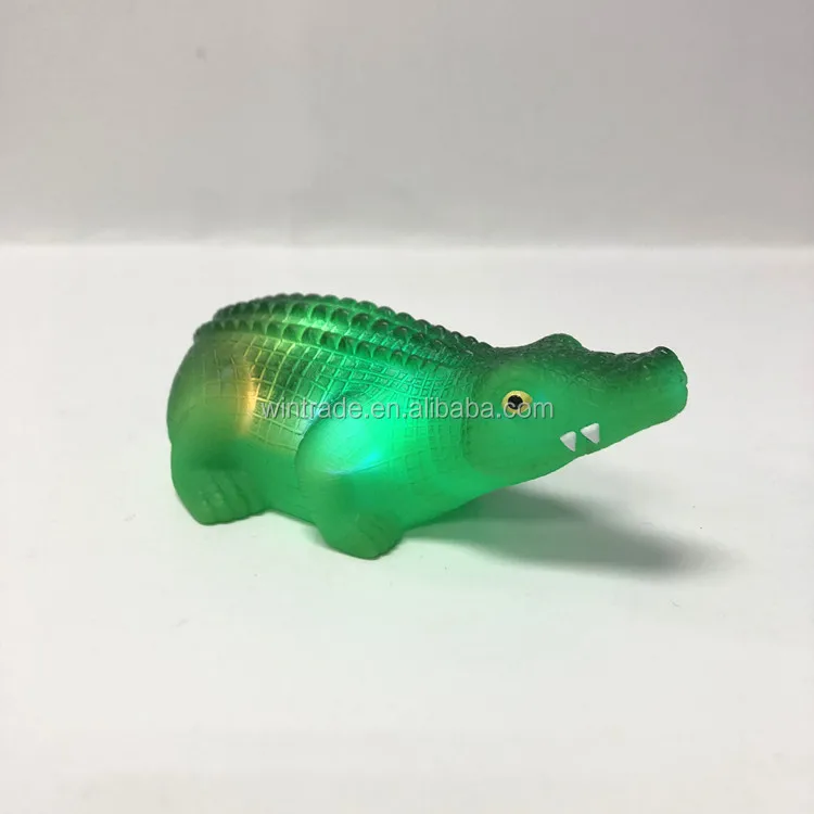 Led Floating Bath Rubber Crocodile Light Up Baby Shower Bathtime tub Toy for Bathroom Kid Boys Girl Toddler Child