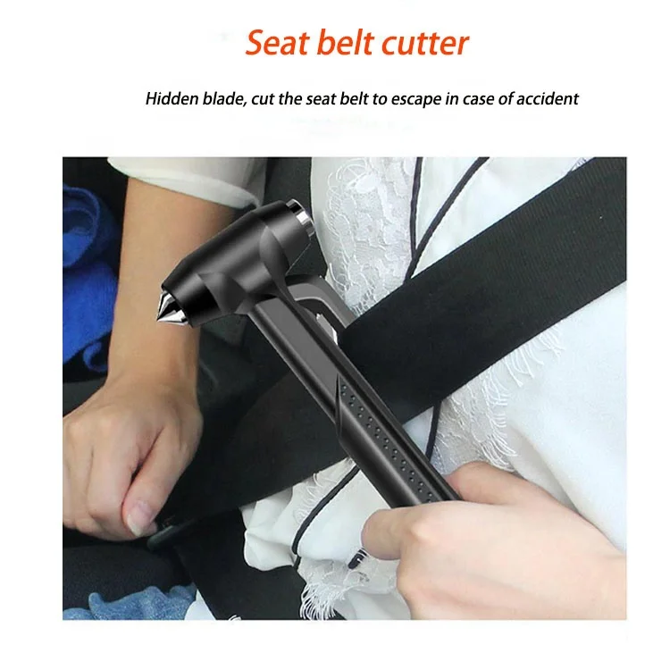 Bus Emergency Break Glass Car Safety Hammer Vehicle Emergency Tolls With Safety Belt Cutter