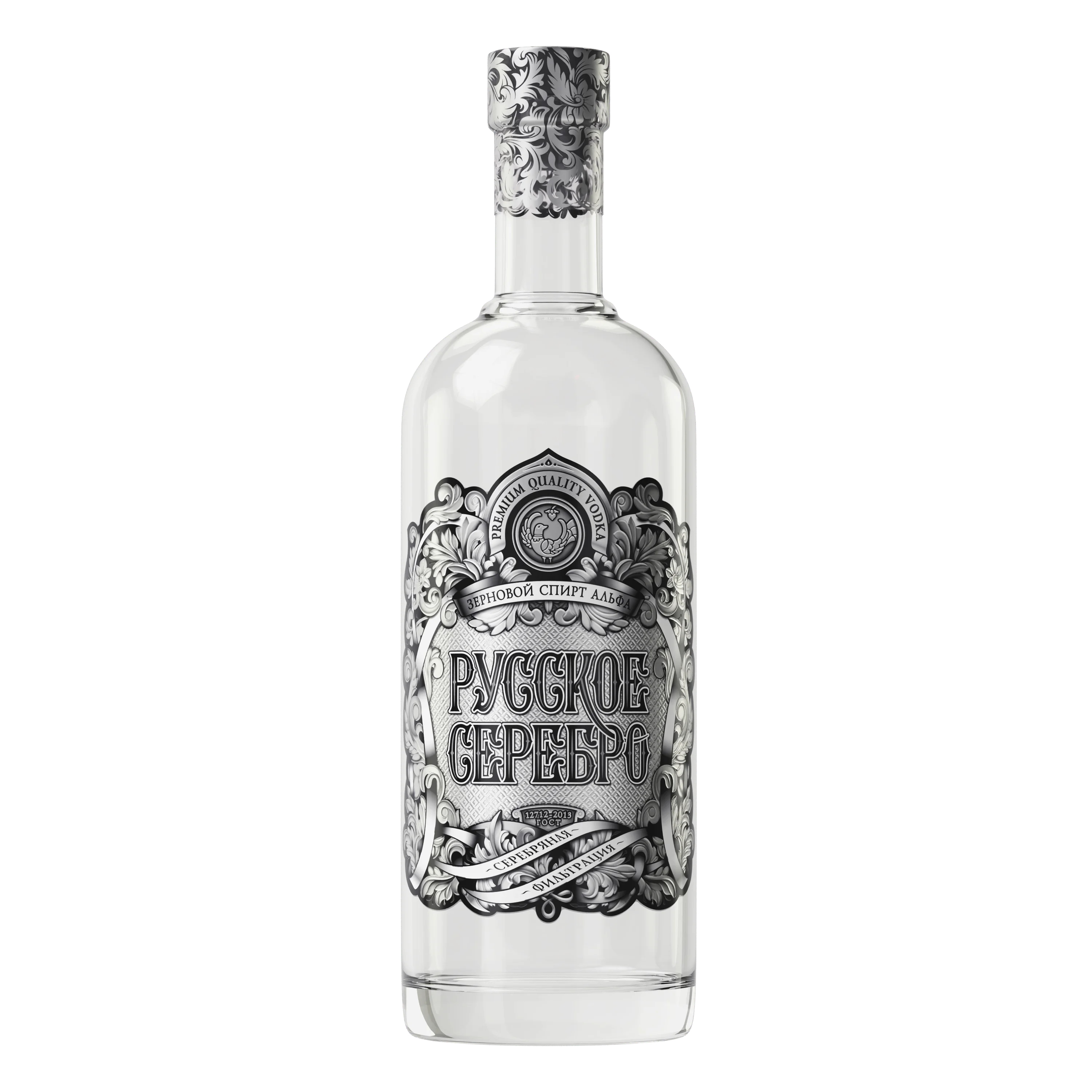 RUSSIAN SILVER Premial Natural 1000 ml Vodka