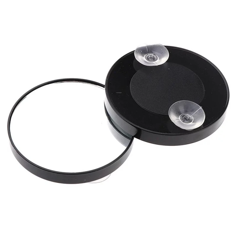 Portable 3 Color Lights Compact Led Mirror Vanity Makeup Mirror with 10x Magnifying Mirror Custom Rechargeable Travel Silver