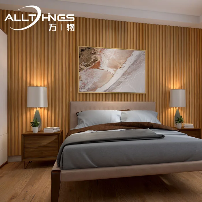 gfrc Saudi Arabia Grille Background PVC bamboo decorative design moulding wpc fluted outdoor wall panel