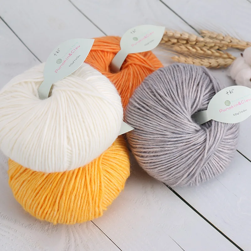 
Zhonghuai solid colors acrylic polyester cotton air yarn knitting and crochet yarn 