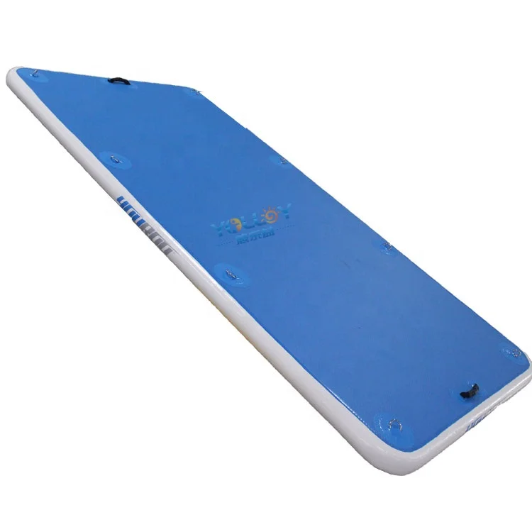 Inflatable fishing platform paddle board pontoon dock for water leisure