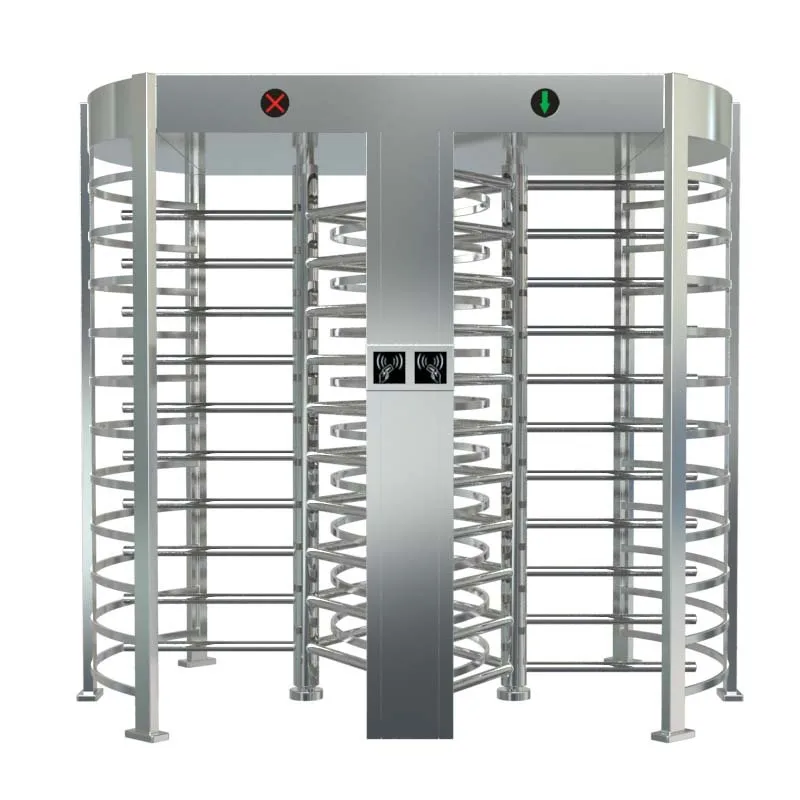 Quality full height door safe turnstile double lane single door full height turnstile