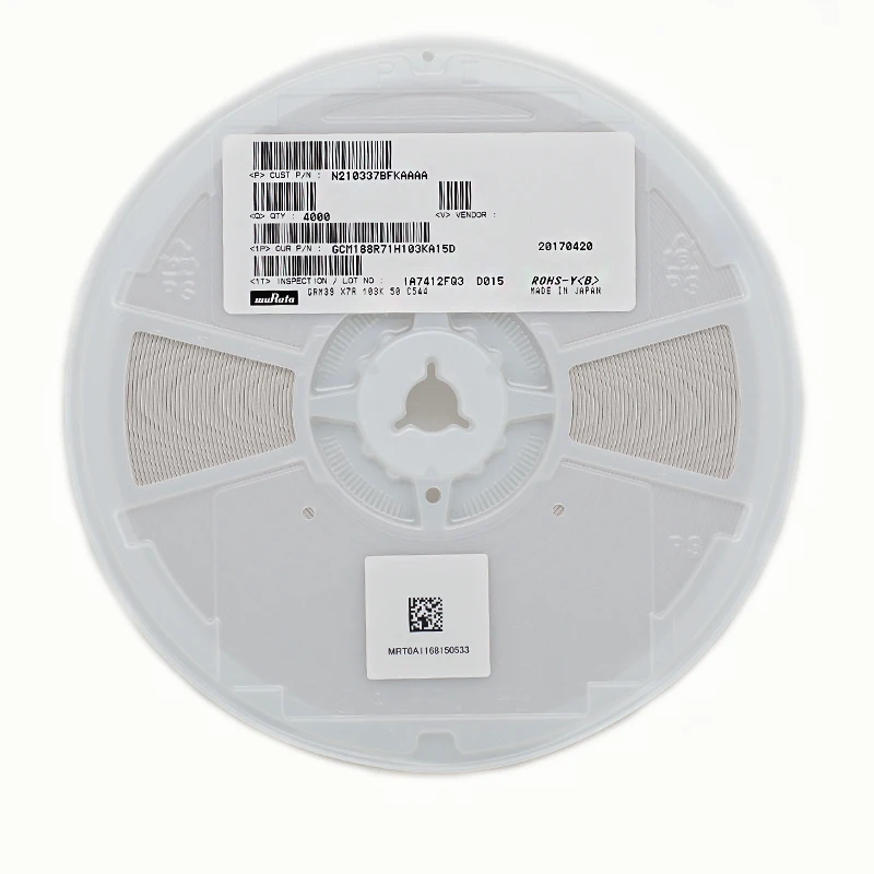 Orignal Chip capacitor 0603 10NF 50V 10% GCM188R71H103KA15D