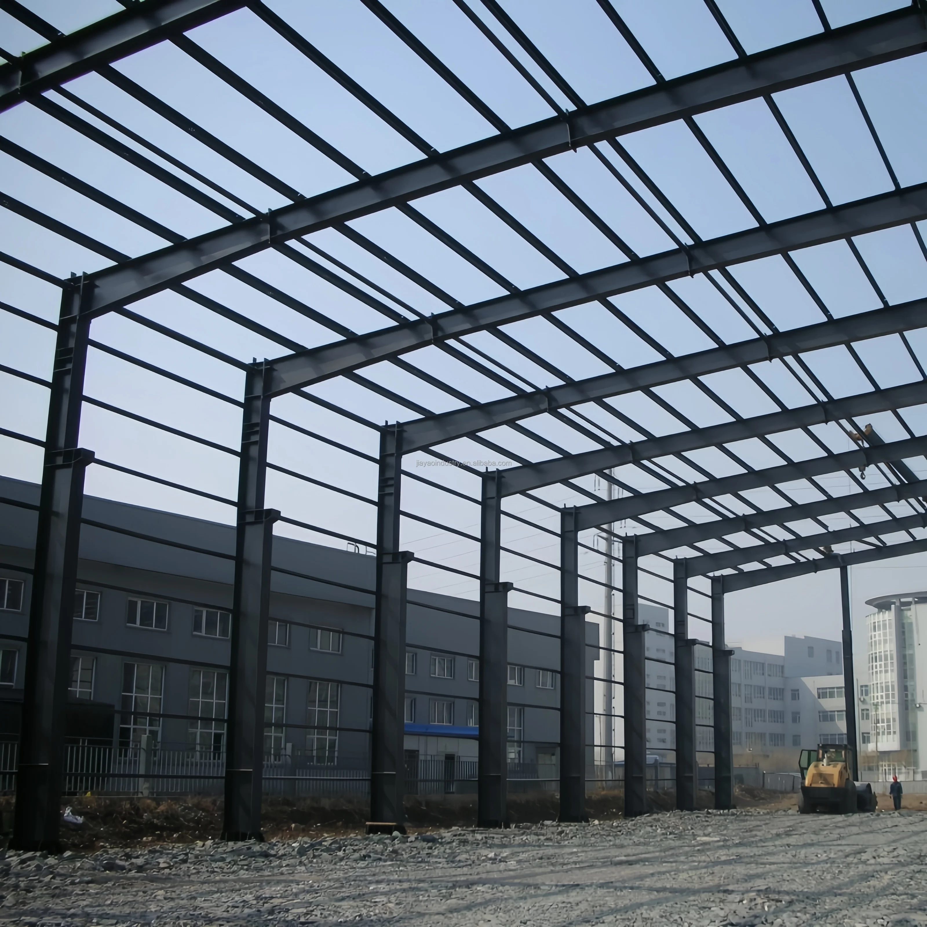 Hot Dip Galvanized Prefabricated Warehouse/Workshop/Aircraft Hangar/Office Construction Material Steel Structure Building