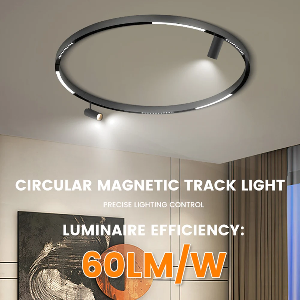 Mini 220Vled Track Lighting System Living Room Bedroom Ceiling Without Main Light Design Track Spotlights