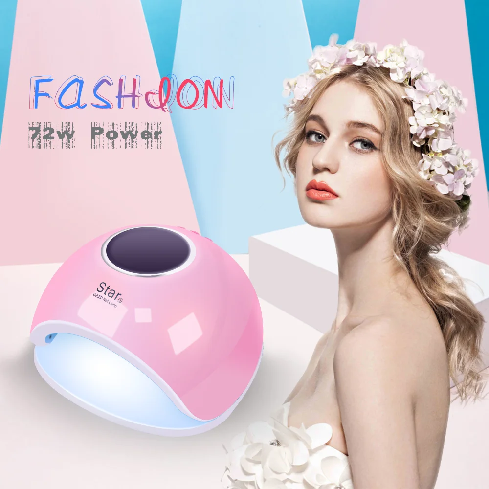 Wholesale gel polish curing lamp OEM nail dryer 72W uv nail lamp