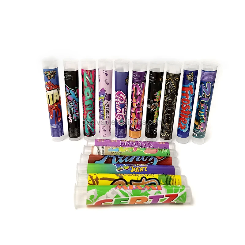Lemonnade Connected Runtz Jokes up Glass Plastic Pre roll Packaging Pre-rolled joint Prerolls Tubes Cones Box Pack Alien