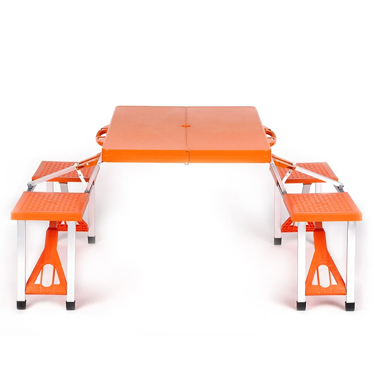 Factory Price Wholesale Folding Plastic Table Sets Foldable Picnic Camping Table with Chair
