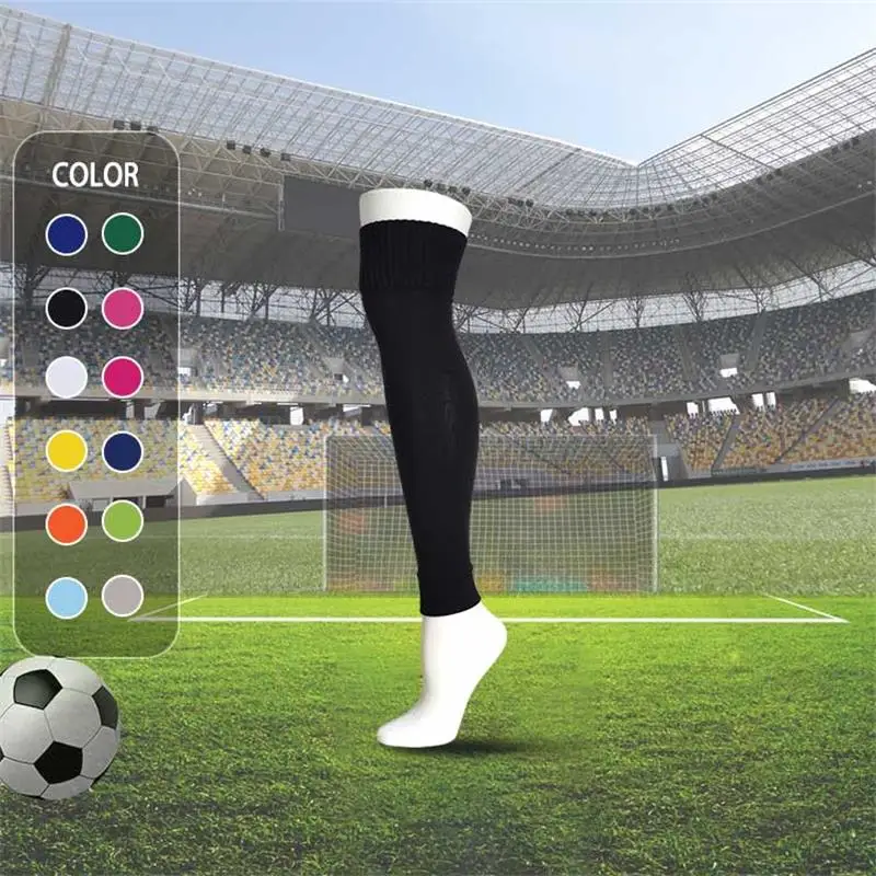 China Factory Low Price Wholesale Soccer Socks Long Black Socks Sleeve