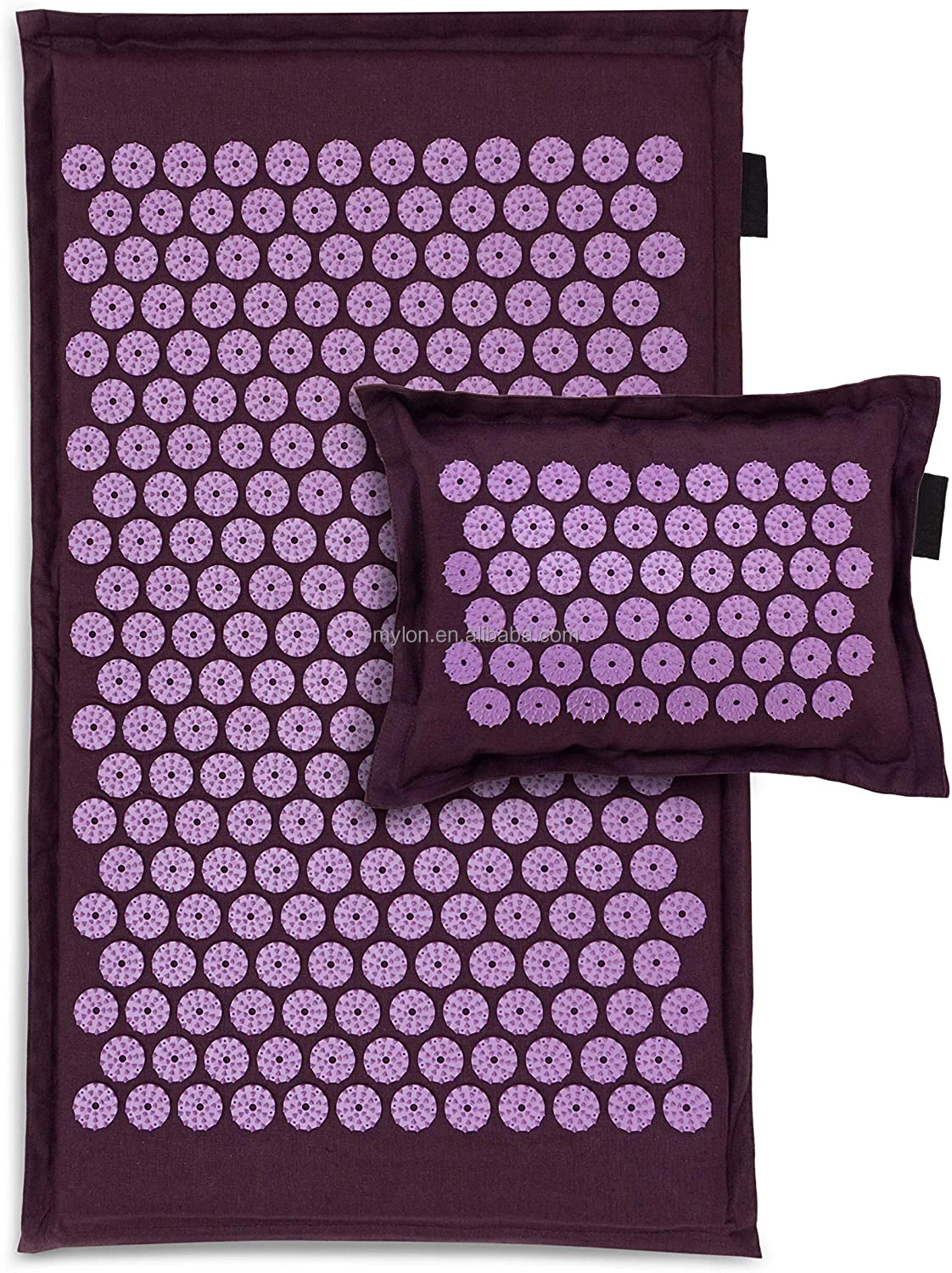 Natural Organic Coconut Acupressure Mat Large Size Foot Massage Spike Mat Yoga Accessories