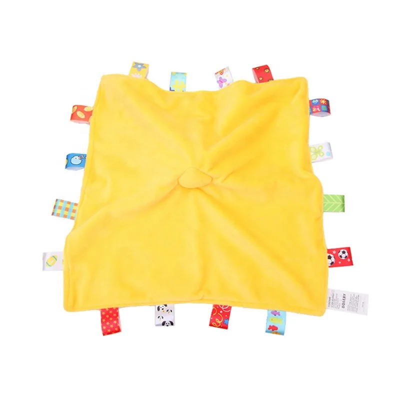 Wholesale Promotion Giraffe 2021 Plush Soft Unisex Gift Baby Security Blanket Toy With Tags