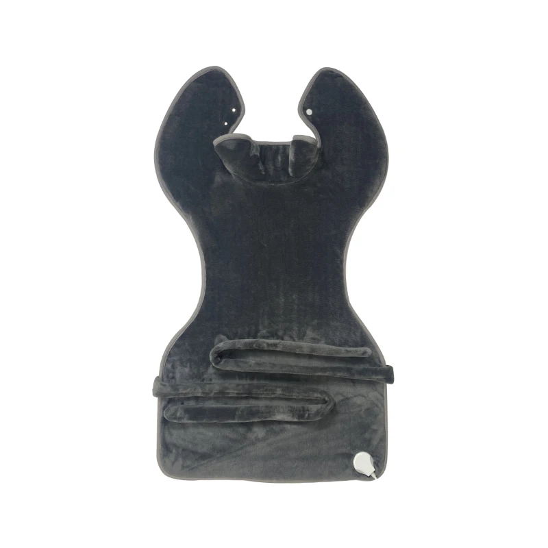 Gray and blue color heating back pad washable heating back pad