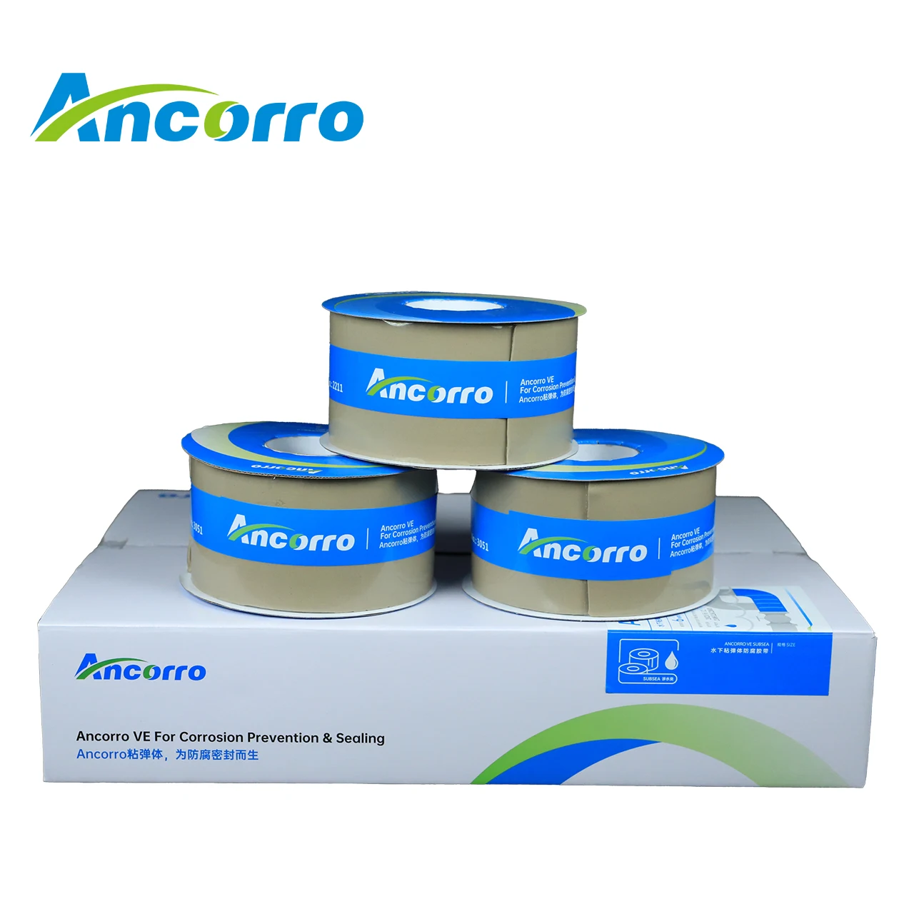 Visco elastic tape for drilling platform anti-corrosion