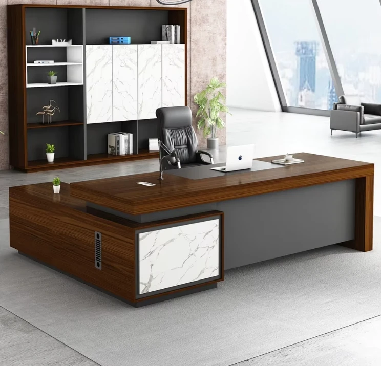 Рабочий стол L-образный компьютерный современный исполнительный офисная мебель коммерческий офисный