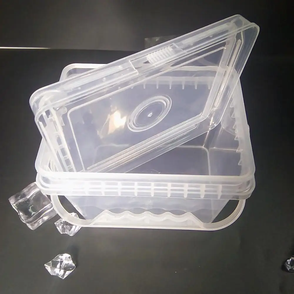 
Stocked Good Quality Tamper Evident Black Plastic Square Paint Buckets With Lids And Handle Pail 