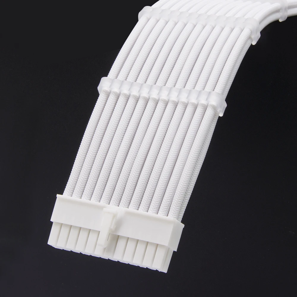 SAMA 18AWG 30cm ATX 24-pin Cable Computer Graphics Card Extension Cord PSU Extension Cable Kit