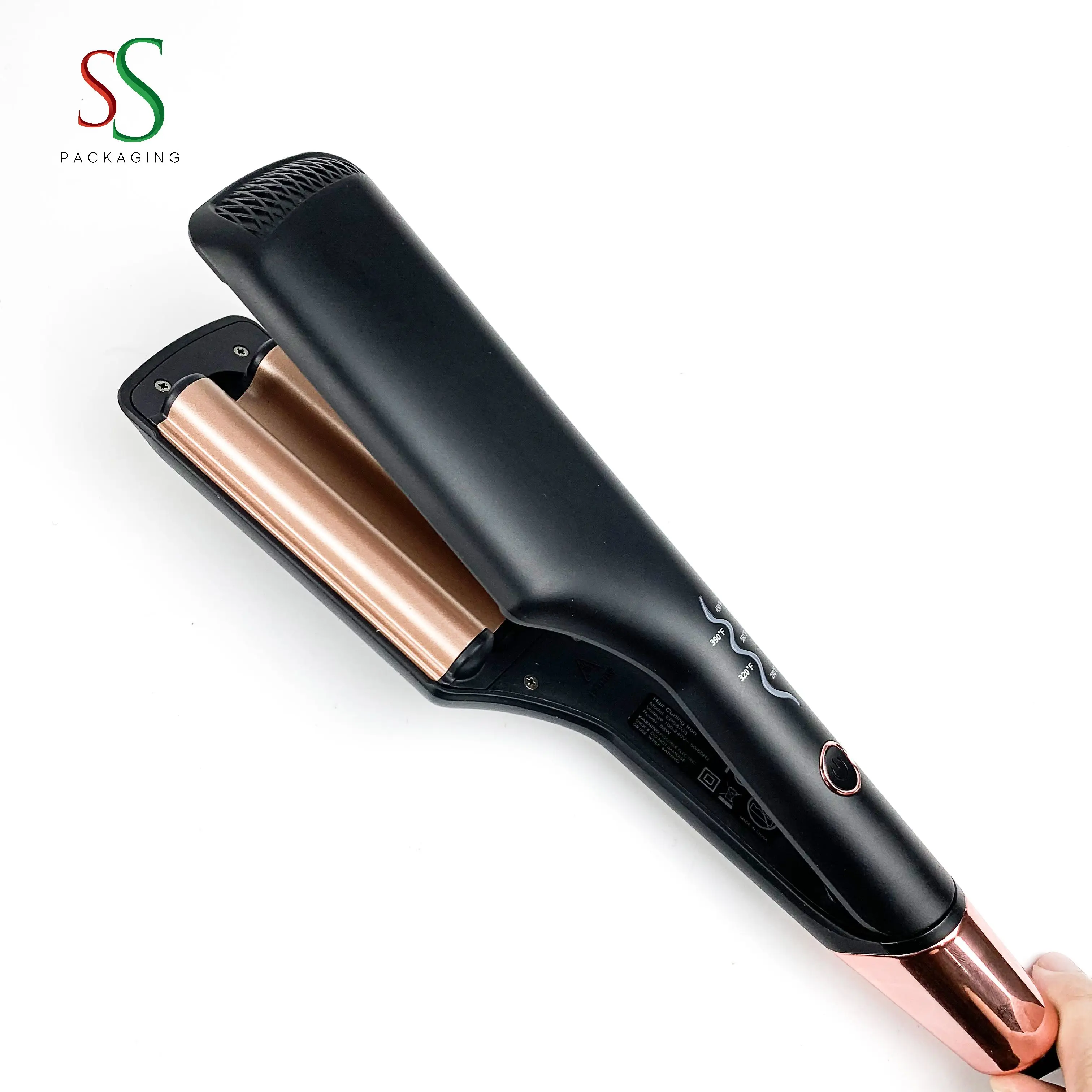 SS Hair Packaging  High Quality Wholesale Custom Logo Crimping Iron for Hair Crimper
