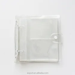 Custom Korean kpop star photo collect book  photo card holder transparent photo PP binder Albums Collect books stick keychain