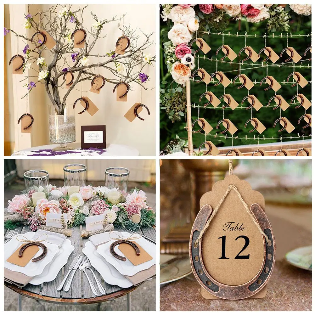 Vintage-Style Lucky Mini Horseshoe Good Lucky Horse Shoes Metal Craft For Wedding Decor & Party Favors Decorations Party Gift