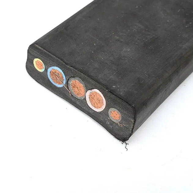 14awg~1awg Pvc rubber Insulation 3/4 Core 1.5mm2~95mm2 Flat Submersible Irrigation Pump cable  electric Wire