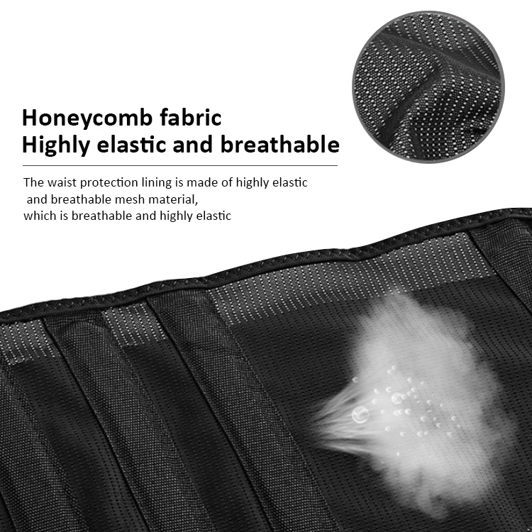 Working Medical Pain Relief Adjustable Breathable Metal Strip Elastic Lumbar Brace Waist Support Belt