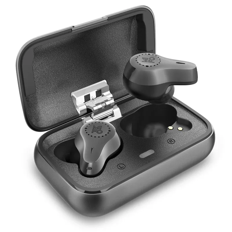 
 Mifo O7 шумоподавление V5.0 Aptx спортивные водонепроницаемые одиночные сбалансированные настоящие Беспроводные наушники с зарядным устройством  