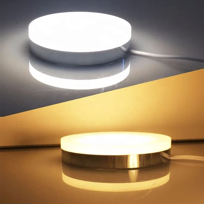Factory Price Magnetic Downlight Mini Wireless Led Puck Light Led Cabinet Light for Kitchen Rgb Knob Switch Modern 180 Degree 80