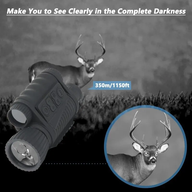 WG650 Pro 1920x1080 WIFI Support Monocular Hunting Night Vision Scope with APP