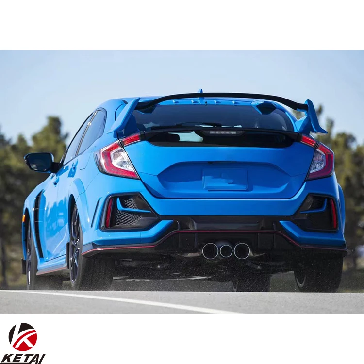 2020 Type-R Carbon Look Style Car Bumper Body Kit For HONDA CIVIC 2020-2022