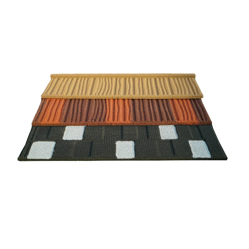 Stone-coated metal galvalume sheets with a 50-year lifespan for homes and villas