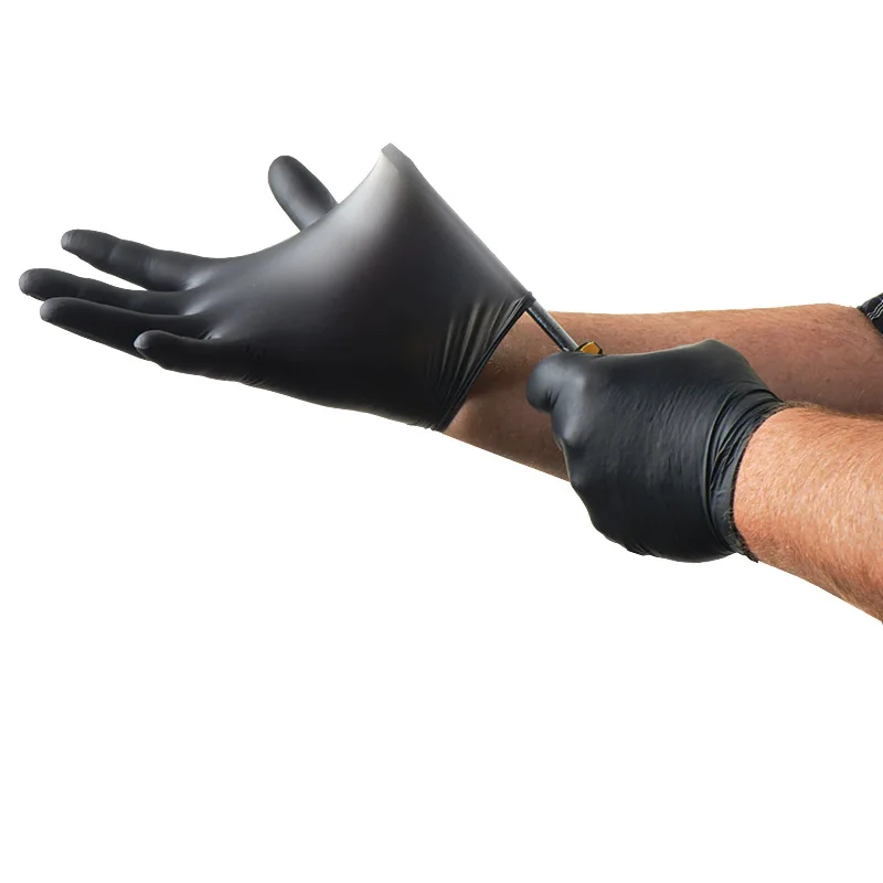 Free Samples Disposable Nitrile  Examination  Glovees in Malaysia black nitrile disposable glovees
