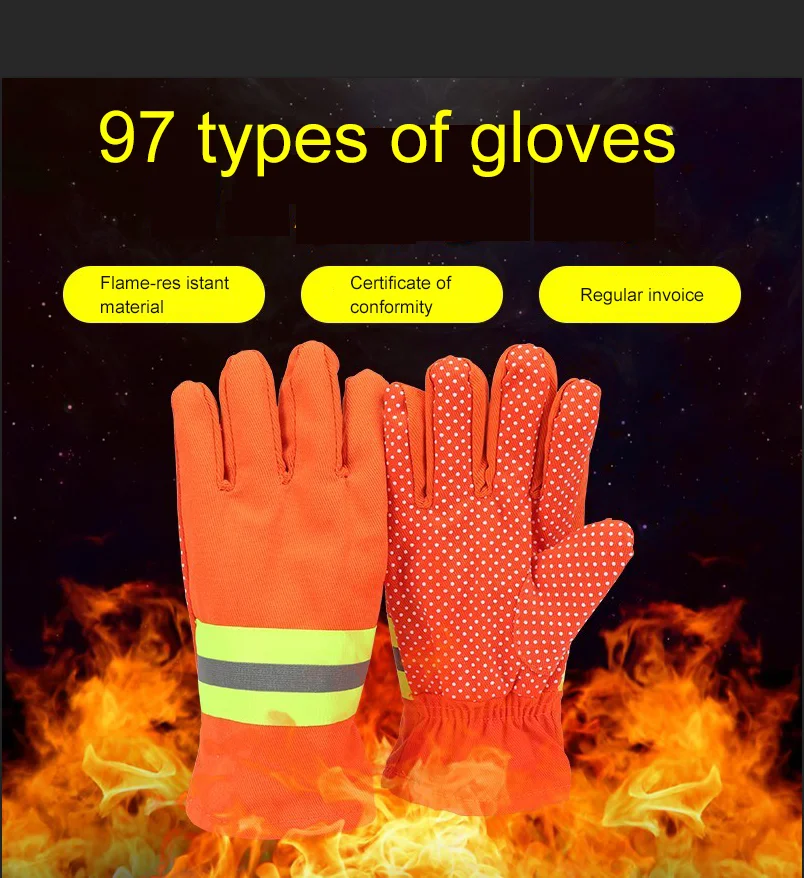 DA OEM Orange Safety Gloves Customizable Product